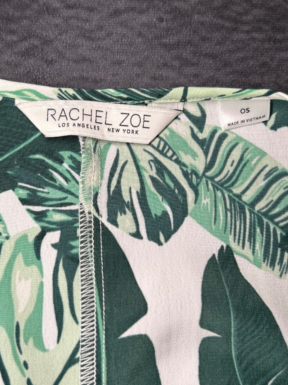 Rachel Zoe Tropical Palm Tree Print Swimsuit Coverup- ONE SIZE - Picture 2 of 5